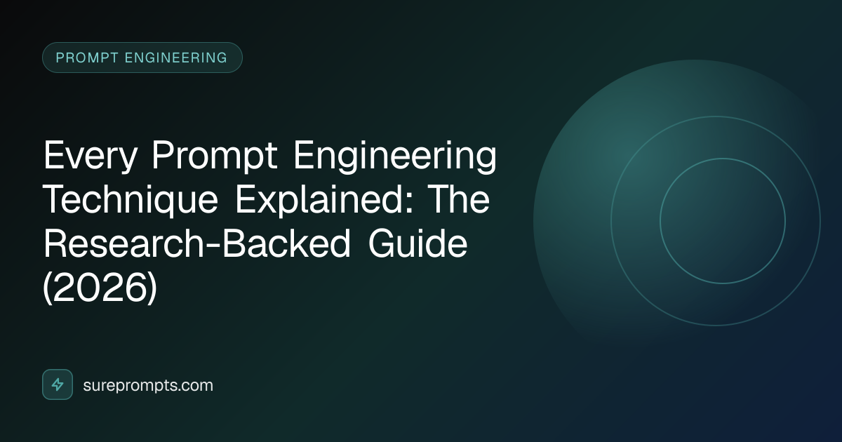 Every Prompt Engineering Technique Explained: The Research-Backed Guide ...