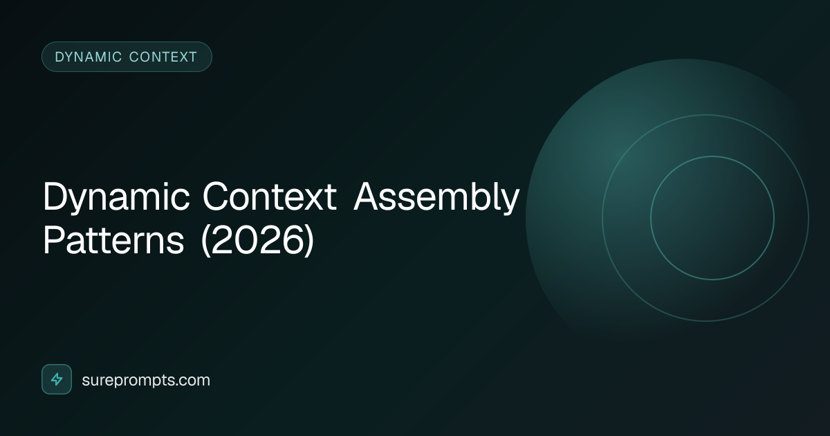 Dynamic Context Assembly Patterns (2026) | SurePrompts