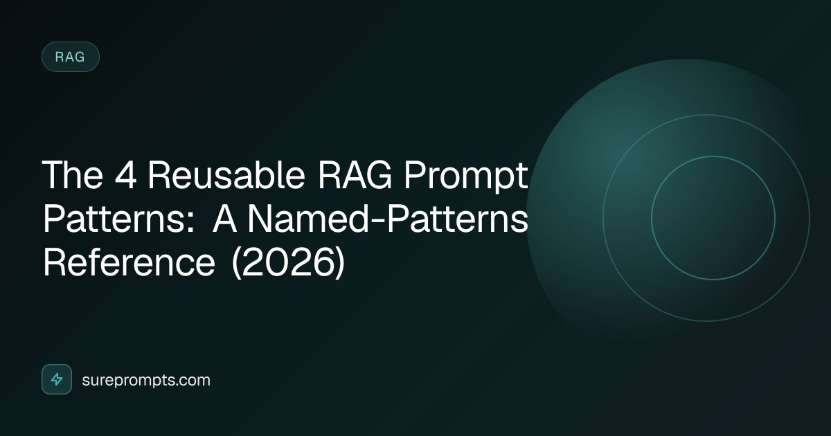 The 4 Reusable RAG Prompt Patterns: A Named-Patterns Reference (2026 ...
