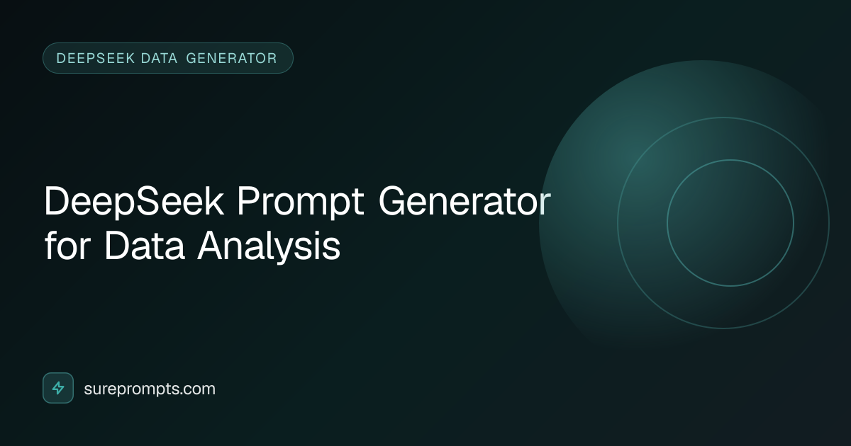 DeepSeek Prompt Generator for Data Analysis — Free Online Tool ...