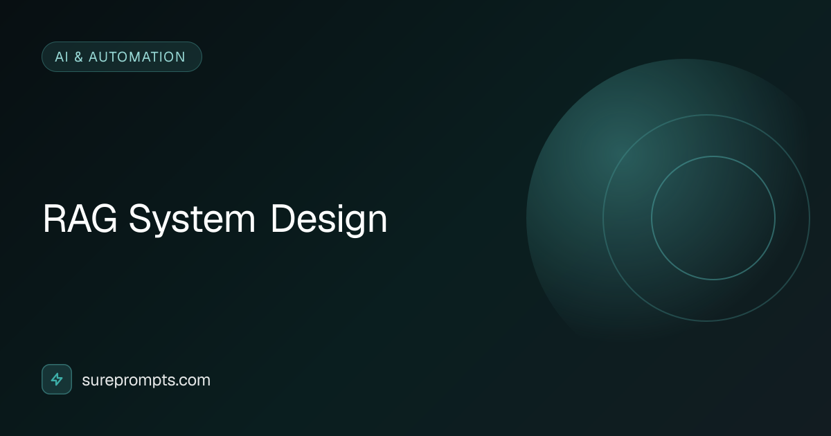 RAG System Design Prompt Template - AI AI & Automation Prompt | SurePrompts
